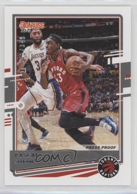 2020-21 Panini Donruss Press Proof Silver 345/349 Pascal Siakam #48 02v3