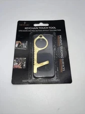 Mosaic No Touch Key Tool Open Doors Brass Keychain New 