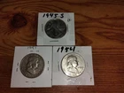 3 U.S. SILVER COINS 2 FRANKLIN HALVES AND A WALKING LIBERTY