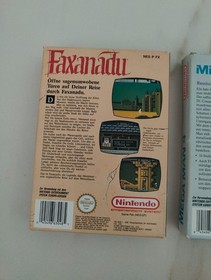 Faxanadu Mega Man 4 Boxes Nintendo NES PAL Collector