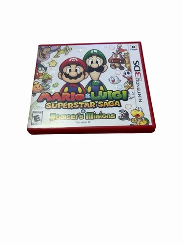 Nintendo 3Ds, Mario & Luigi Superstar Saga + Bowser’s Minions Game Original Case