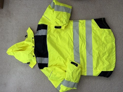 PORTWEST PW3 HI-VIS WINTER JACKET – T400 Safety Rain Reflective image 12