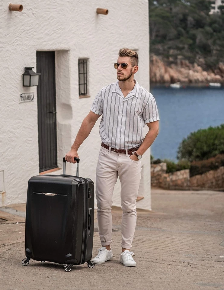 Equipaje expandible rígido Samsonite Winfield 3 DLX 25" con hilanderos, negro NUEVO EN CAJA Foto 2 de 4