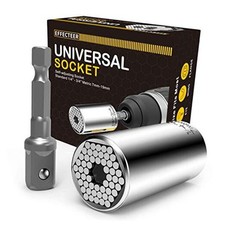Universal Socket, Self-adjusting Socket Fits Standard S: 1/4" - 3/4" (7mm-19mm)