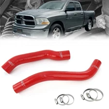 HPS Red Silicone Radiator Hose Coolant Kit For 09-13 Dodge Ram 1500 4.7L