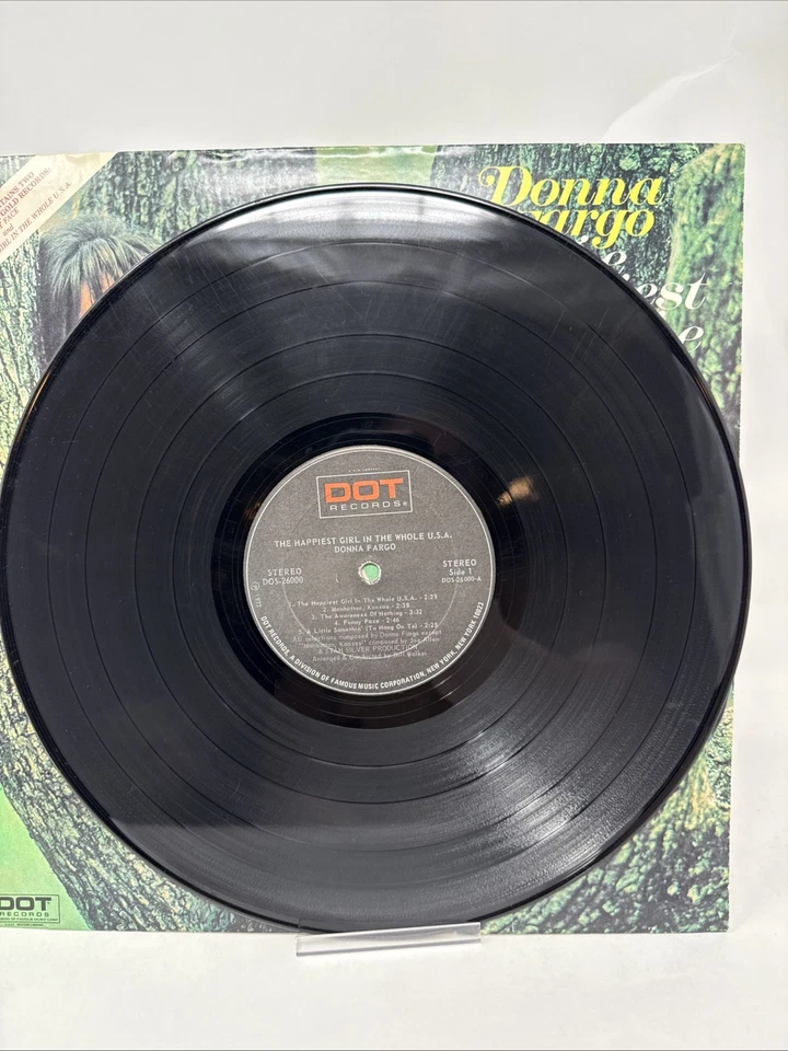 Donna Fargo The Happiest Girl In The Whole USA Vinyl Record LP (VG) Foto 3 de 4