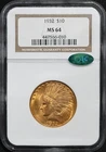 1932 $10 Gold Indian Eagle Coin NGC MS64 CAC OH PQ Luster!