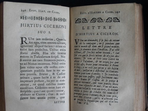 1714 Cicero, Letters, Lettres de Ciceron a Atticus, Text in French & Latin - Foto 7 di 9