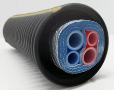120 Ft of Commercial Grade EZ Lay 3 Wrap Insulated (2)1" ob (2) 3/4" PEX Tubing