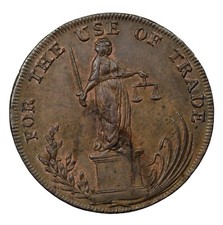 Great Britain 1795 Suffolk Bungay Halfpenny Conder Token D&H-21