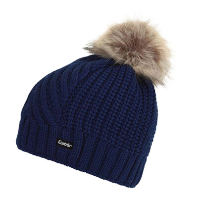 Eisbar Women's Vivien Lux MU Knitted Beanie with Pompon   Blue PN: 30291-028