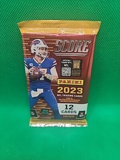 2023 Panini Score Football New Factory Sealed Retail Pack 12 Per Pack