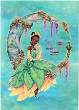 Disney WonderGround Gallery Postcard Tiana "Jubilant Dreams" By John Coulter