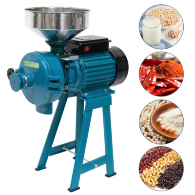 H&ZT 3000W Electric Grinder Machine Corn Grain Wheat Cereal Feed Wet Dry Mill