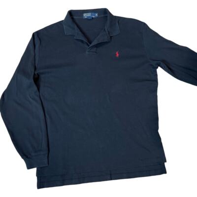 Ralph Lauren Polo Men's Long Sleeve Polo Shirts Pique Shirts Custom Fit 
