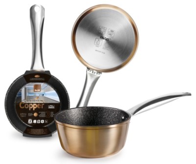 INDUKTION STIELKASSEROLLE Natura COPPER IBILI ANTIHAFT STIELTOPF KOCHTOPF TOPF