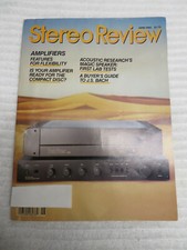 STEREO REVIEW MAGAZINE JUNE 1985 AMPLIFIERS ACOUSTIC RESEARCH 