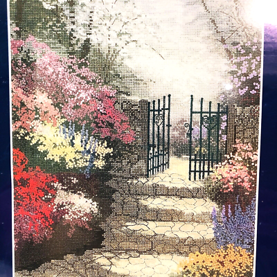 Candamar Designs Thomas Kinkade Garden Of Promise Cross Stitch Kit