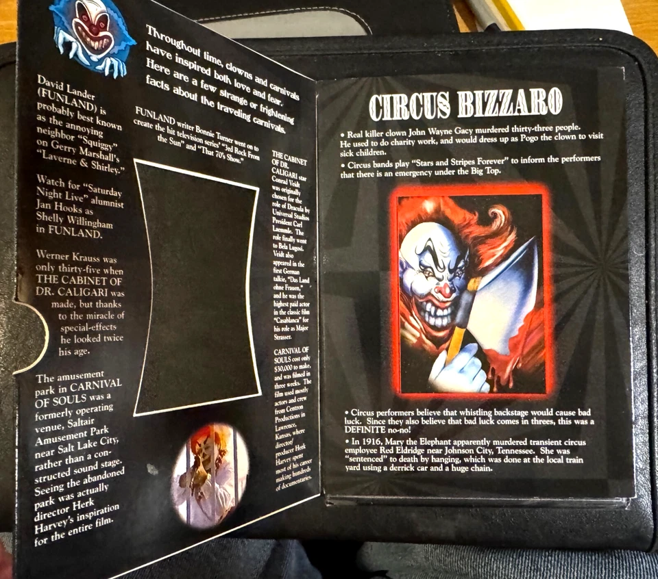 Wicked Carnival (DVD, 2005) - 3 Classic Cult Horror Films - RARE Hologram Cover - Image 3 of 4