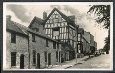 Bromyard Pump Street Tudor Style Häuser Motor Car Herefordshire Raphael Tuck c35