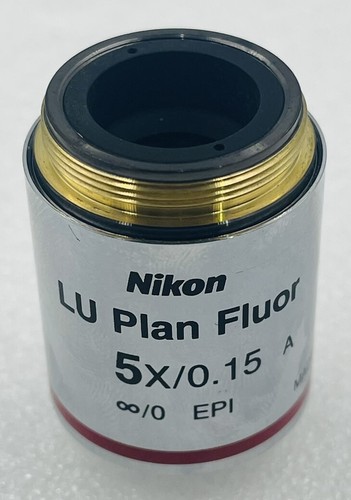 Nikon LU Plan Fluor 5X/0.15 Microscope Objective Lens - Picture 3 of 6