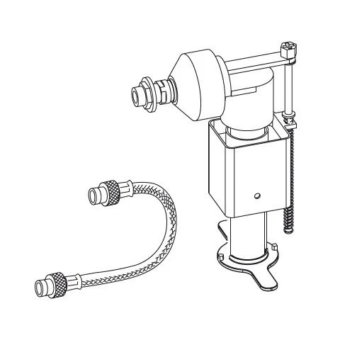 MEPA Füllventil-Set UP-Spülkasten Sanicontrol Typ A31, Füllventil+Panzerschlauch