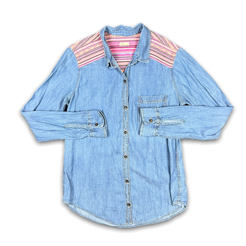 denim button up shirt