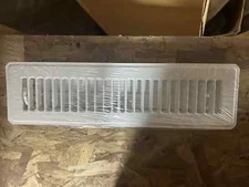 Hart & Cooley 421 Series Stamped Floor Diffuser 2x12" White (2pcs)