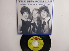💥' THE SHANGRI-LAS ' HIT 45 + PICTURE [LEADER OF THE PACK]  1964 !💥