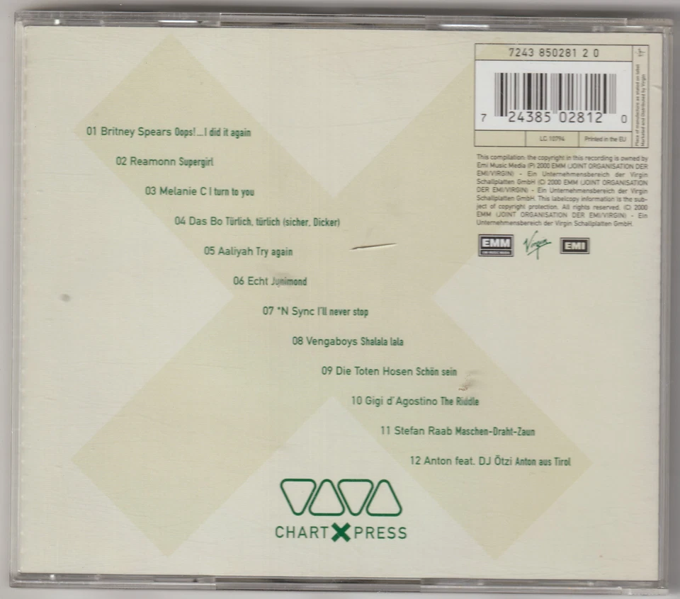 Various – Viva ChartXPress (12 Track CD Sampler Album) - Bild 2 von 2