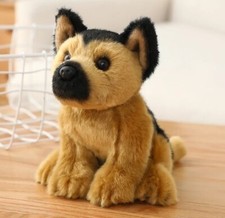 German Shepherd Dog 8 Inch Stuffed Animal Plush Toys Toddler Doll Kids Gifts