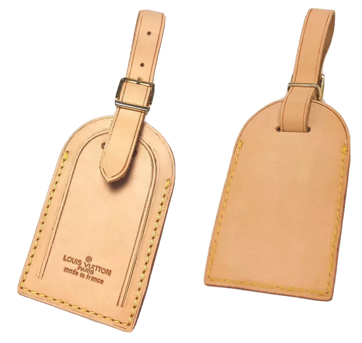 Etiqueta de identificaci n con nombre grande de Louis Vuitton modelo vintage