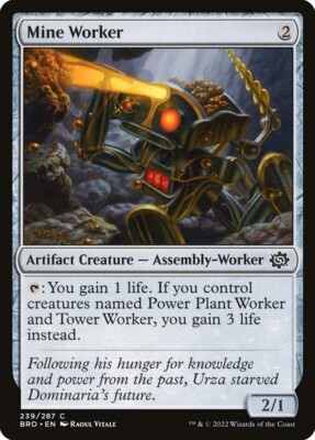 Magic the Gathering - Mine Worker - BRO-EN239 MtG NM