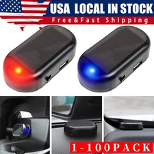 Car Alarm Warning Solar Flash LED Light Fake Security System Anti-theft Signa