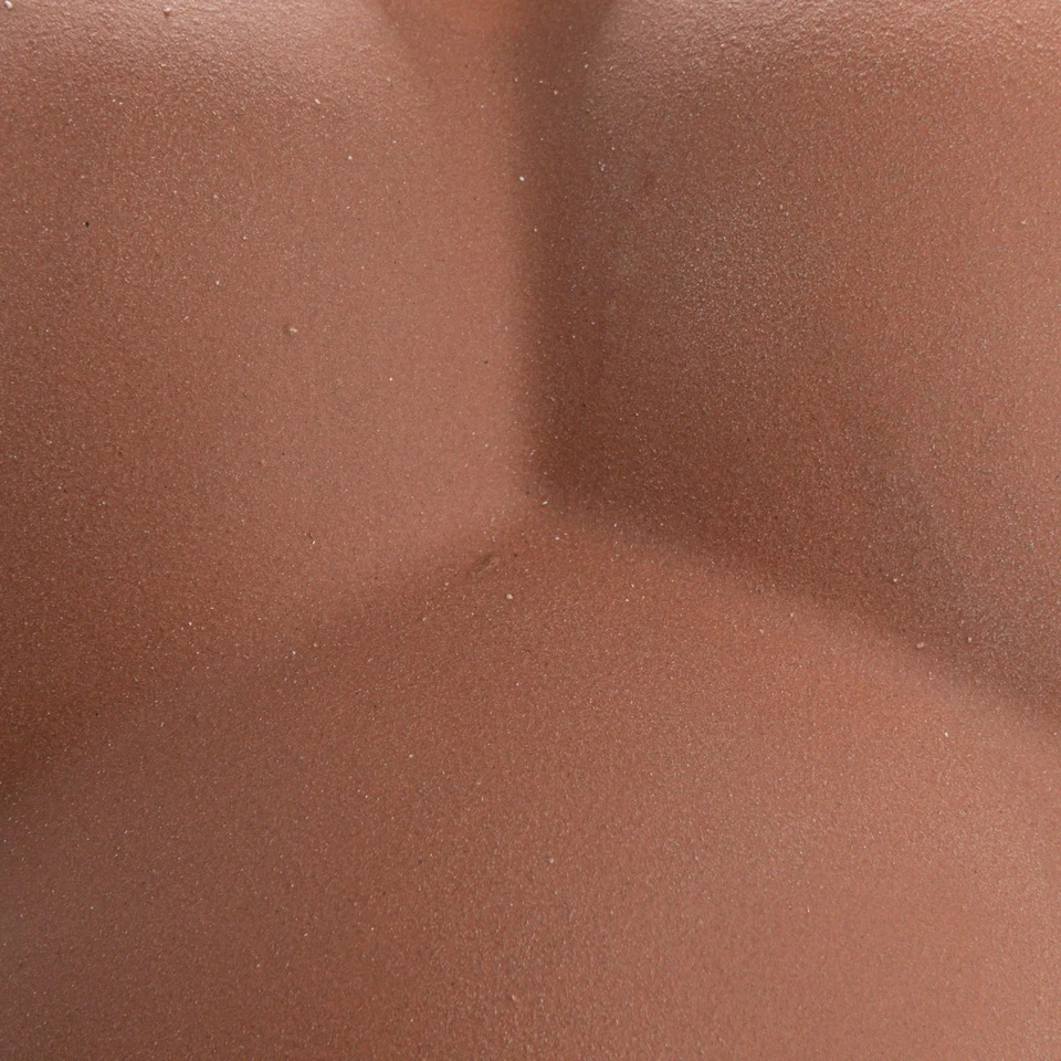 Jarrón creativo cooperativo bulboso de gres con puntos elevados y acabado mate, terr... Foto 4 de 4