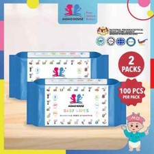  HALAL 100x 2 Pax Premium Baby Wipes - Non-Alcohol, Parabens  Fragrance Free 