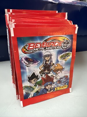 Panini BEYBLADE Metal Masters 50 Stickertüten Tüte Bustina Pack Pochette Pack