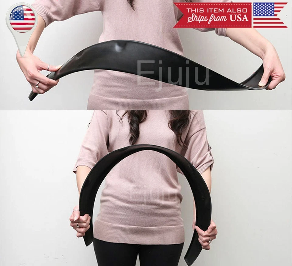 1.75" F 2.75" R Carbon Effect Flexible 4 Pcs Wide Fender Flares For Mazda Subaru - Image 4 of 4