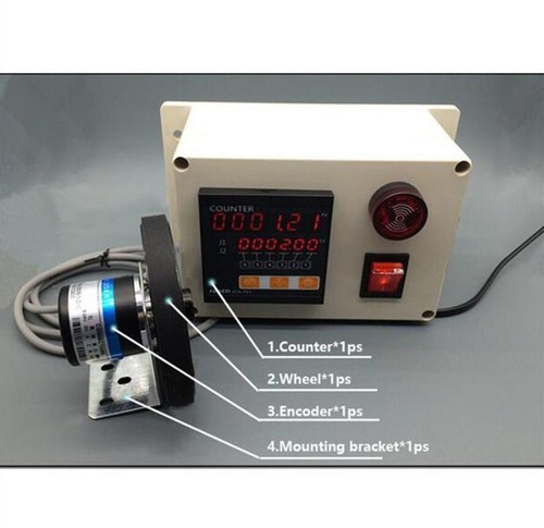 Meter Counter 300ppr Rotary Encoder Wheel Roll Digital Electronic ...