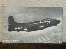 Douglas F3D Skynight Twin Jet Fighter US Navy Penny Arcade Card #2 Made In USA
