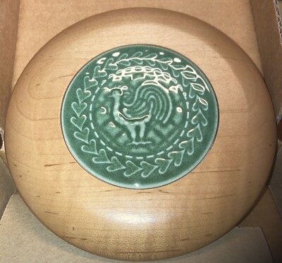 Longaberger WoodCrafts Lid- ACO with Ivy Insert with Rooster-NIB!!!
