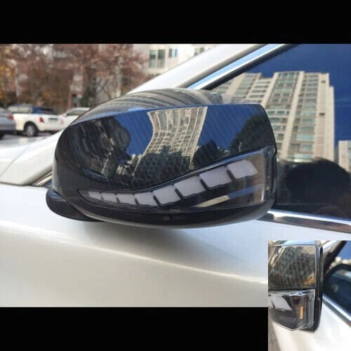 Luz de señal de giro secuencial de espejo lateral LED para Infiniti Q50 Q60 2014-2021 QX Foto 3 de 4