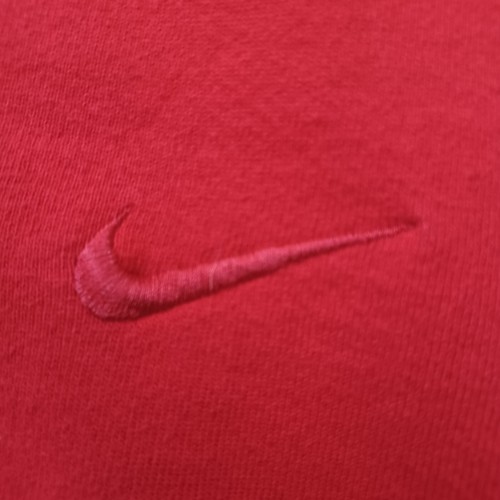 Vtg Nike Sweatshirt Mens Large Red Crewneck Embroidered Swoosh Pullover USA 90s - Picture 9 of 14