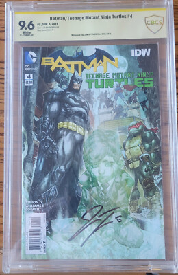  9.6 Batman Teenage Mutant Ninja Turtles #4 CBCS Signature | DC & IDW Comic