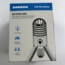 Samson Meteor Mic USB Studio Condenser Microphone For Home Recordings Podcasting