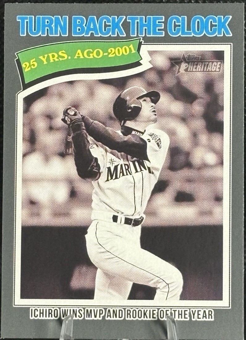 2026 Topps Heritage - Turn Back The Clock Ichiro Suzuki #337 Dark