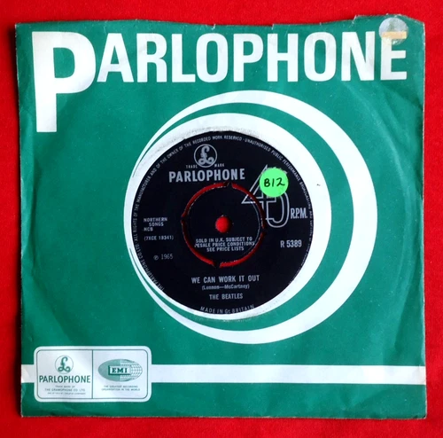 THE BEATLES - WE CAN WORK IT OUT -4/-1 UK 1965 1st PRESS 7" VINYL VG+/VG