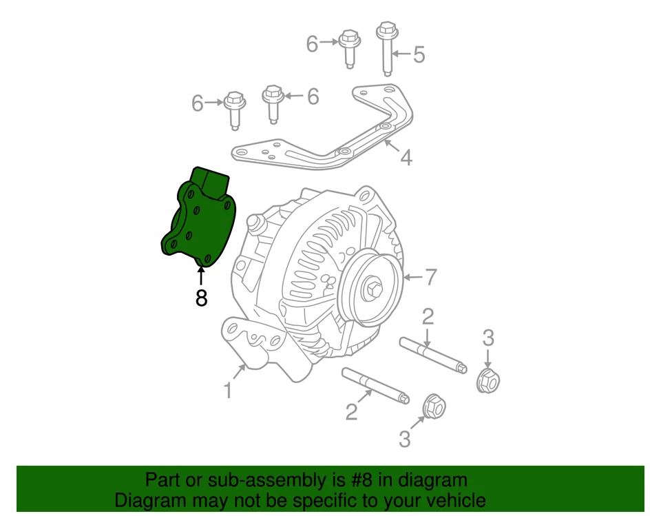 Genuine Ford Lincoln Mercury Voltage Regulator F1DZ-10C359-A - Image 4 of 4