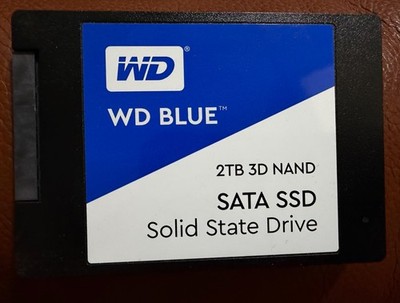 2TB Western Digital Blue 3D NAND SATA 6Gbps 2.5 Inch Internal SSD WDS200T2B0A