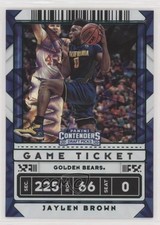 2020 Panini Contenders Draft Picks Game Ticket Green Explosion Jaylen Brown h5s